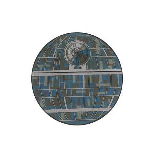Ukonic Star Wars Galactic Empire Death Star Area Rug | 52-Inch Round Floor Rug