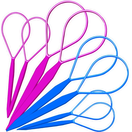 Teenitor Hair Styling Tool with Loop Design - Large and Small Pull Through Tools for French Braiding, Ponytails, and Hair Flipping Accessories