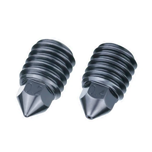 Shion.Kwoo Upgrade High-Temperature Wear-Resistant Removable Hardened Steel Nozzle Extruder Head for Bambu Lab X1C P1P 3D Printer Hotend. (0.2+0.4)