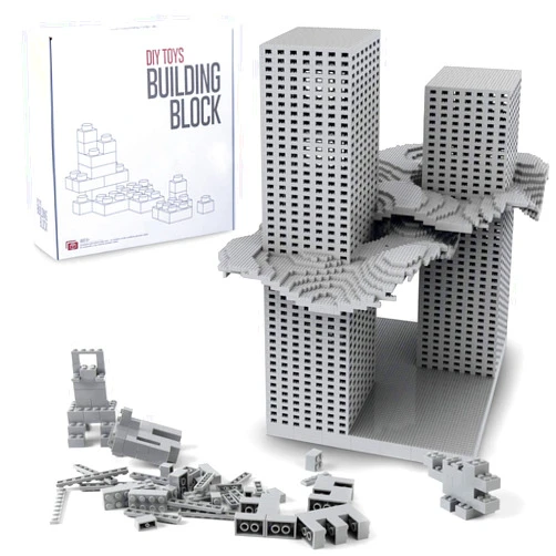 Lekebaby Building Bricks 1500 PCS Basic Building Blocks, Compatible with All Major Brands, Gray