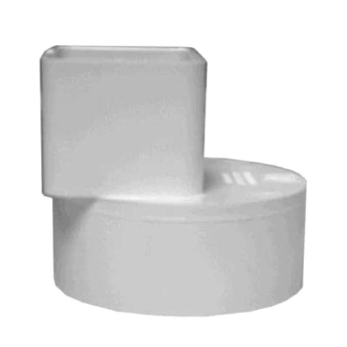 American Granby PVC Pipe Offset Flush Fit Downspout Adapter, 2 x 3 x 4-In.