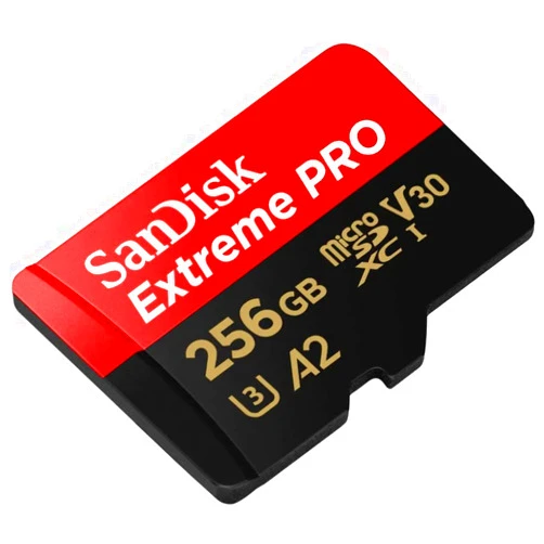 SanDisk Extreme Pro Micro SDXC UHS-I U3 A2 V30 Memory Card (256GB)