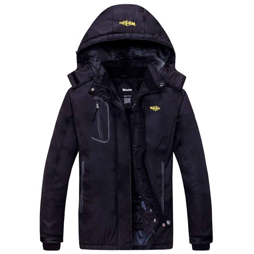 wantdo Women's Mountain Waterproof Ski Jacket Windproof Rain Jacket Winter Warm Hooded Coat