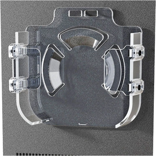 AENTGIU Apple TV Mount Behind TV - Clear Apple TVs Bracket Compatible with All Generations Case - Prevents Overheating 3 Mount Options Holder for Apple TVs (Adhesive, Hang, Screw)