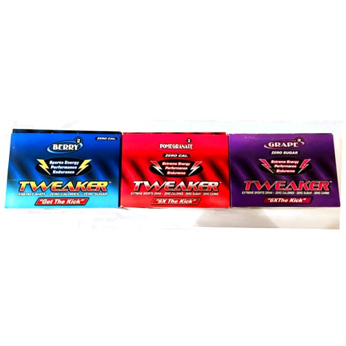 Tweaker Energy - Variety Pack - Grape, Berry, Pomegranate - 36 Pack