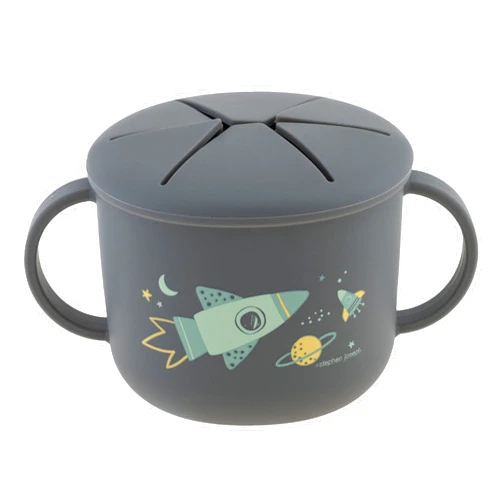 Stephen Joseph, Silicone Snack Cup, Snack Cups for Babies and Toddlers, Space