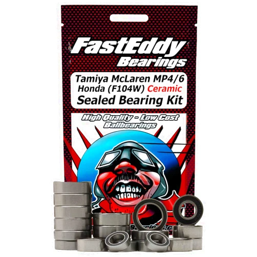FastEddy Bearings Compatible with Tamiya McLaren MP4/6 (F104W) Ceramic Sealed Bearing Kit