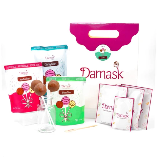 Damask Classic Vanilla Cake Pop Kit - Milk Chocolate Coating