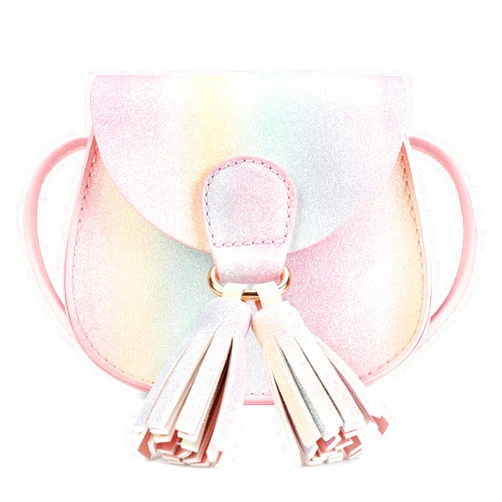 mibasies Kids Purse for Little Girls Toddler Crossbody Bag with Tassel, 2 Year Old Girl Gifts