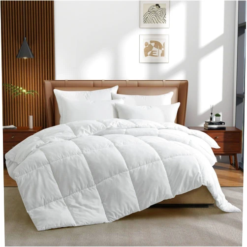 Peace nest Lightweight Down Alternative Comforter Duvet Insert with Soft Microfiber Shell Full - White