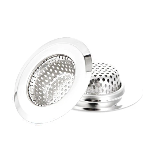 CORNERJOY 2PCS Bathtub Drain Strainer Cover - 2.84 inch Stainless Steel Shower Drain Hair Catcher