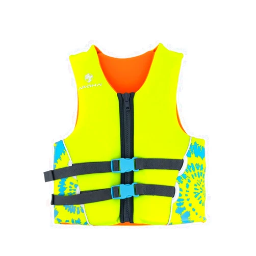 AKONA Youth Neoprene Life Jacket for Boys, US Coast Guard Approved, Rated for Children Weighing 50-90 Pounds