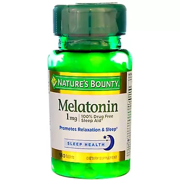 Nature's Bounty Melatonin 1Mg Tablets - 180 Tablets, Pack of 5