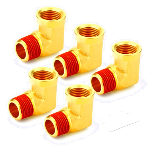 GASHER 2pcs 90 Degree Barstock Street Elbow, 1/4