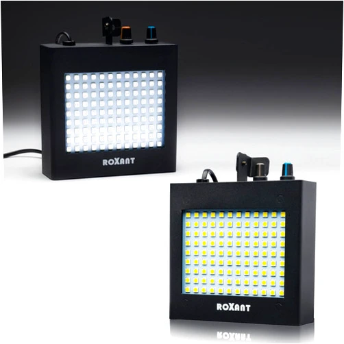 Roxant Pulse Strobe Light Halloween - 108 Super Bright LED Light Bulbs - Manual & Auto Sound Activated | Strobe Light for Parties | Party Lights (Metal Case)