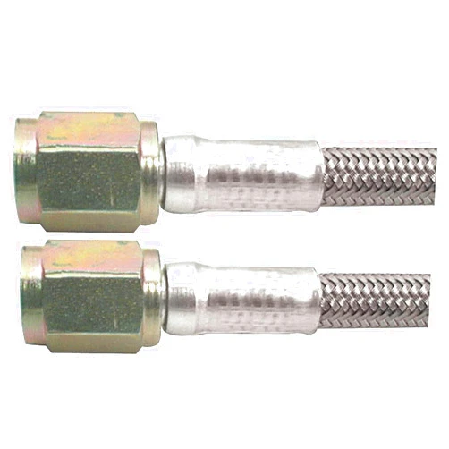 Allstar Performance ALL46300-10#3 Braided Steel Lines With -3 Ends, 10in