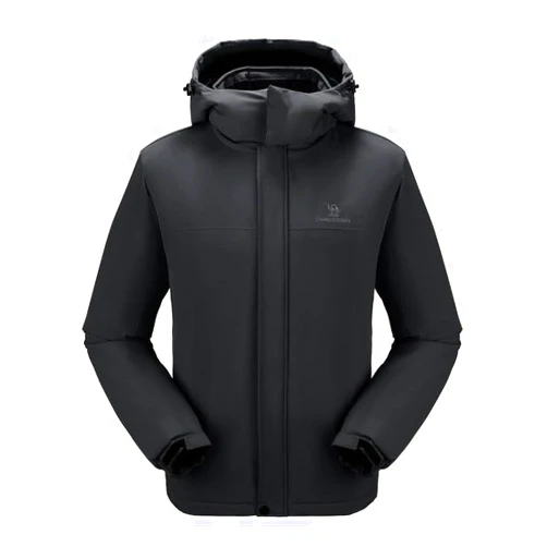 CAMEL CROWN Men's Winter Ski Jacket Mountain Snow Coats Waterproof Detachable Hood Windproof Fleece Rain Jackets