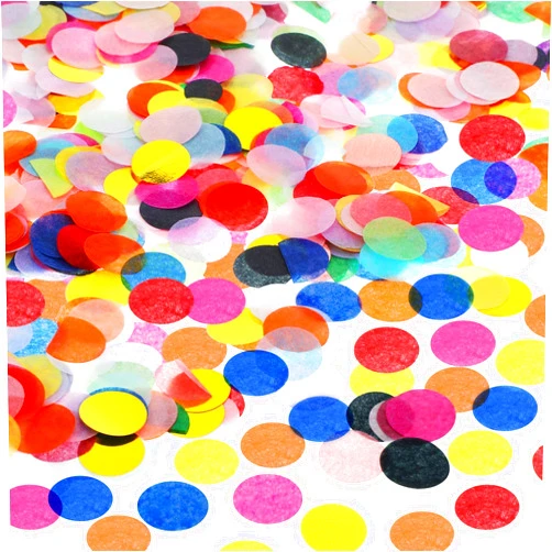 Skylety 20000 Pieces Paper Confetti Dots Colorful Round Tissue Confetti for Wedding Birthday Party Decoration, 3.5 oz (Bright Color)