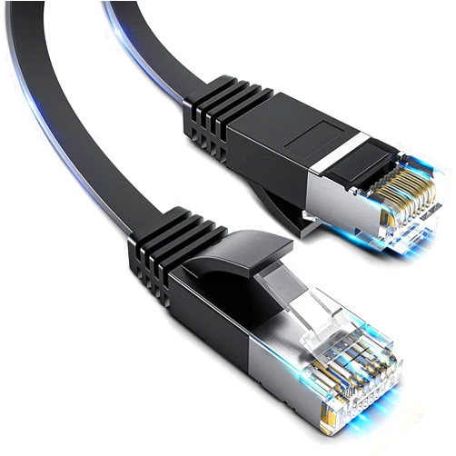Musment Cat 8 Ethernet Cable, 100Ft Heavy Duty High Speed Internet Network Cable, olid Flat Internet Network Computer Patch Cord,Professional LAN Cable, Black