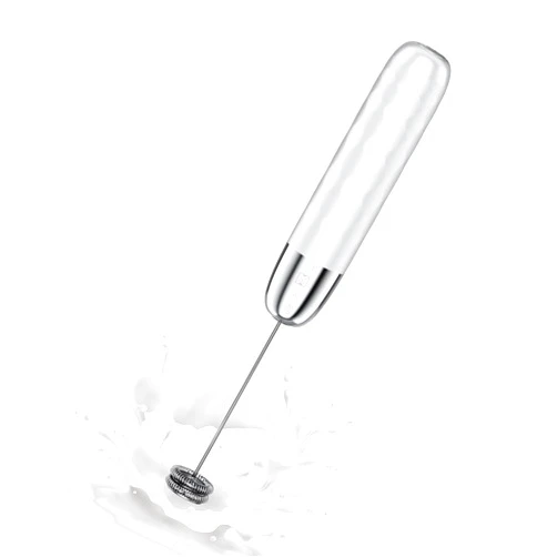 Maestri House Rechargeable Milk Frother, LunaFro Mini Handheld Electric Foam Maker Detachable Stainless Steel Whisk Drink Mixer Foamer Mini Blender for Matcha, Lattes, Cappuccino, No Stand