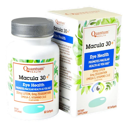 Quantum Health Macula 30+ Eye Health Supplement|Promotes Macular and Retinal Health as You Age|Formulated with Lutein, Zeaxanthin, Omega-3, and Vitamins C & E|60 Softgels, 30 Day Supply