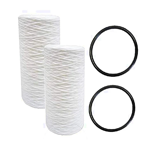 IPW Industries Inc. Compatible for Pelican Water Replacement 10 in. x 4.5 in. Sediment Filter & O-Ring - Pack of 2 Sets