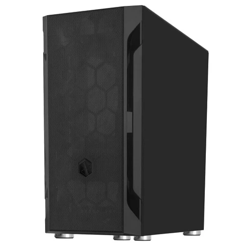 SilverStone Technology FAH1MB Solid Side Panel, Black, Mid-Tower Micro-ATX Case with Mini-DTX and Mini-ITX Support (FARA H1M)