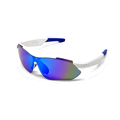 SRICH Polarized Bluetooth Sunglasses for Men & Women - UV Protection, Open Ear Speakers, Built-in Mic, Sport Smart Glasses for Cycling, Running, Baseball, Outdoor Hiking(White)