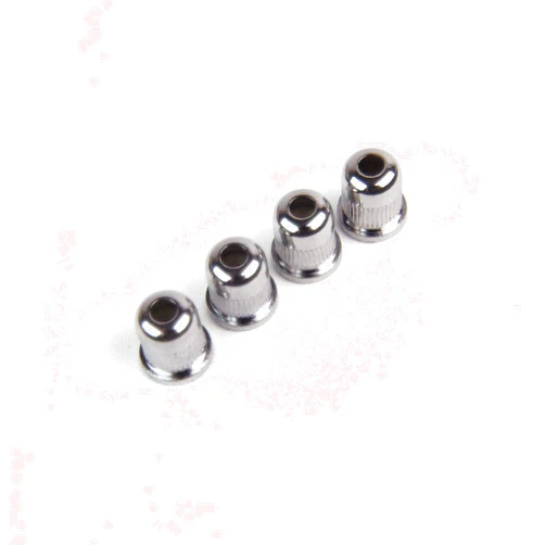 MLaval Guitar Parts General Bass Guitar string Thru body Ferrules Bushing Set, Chrome (set of 4)