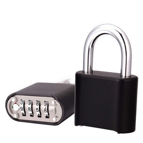 V·RESOURCING Combination Lock,V-Resourcing® Heavy Duty 4 Digit Outdoor Padlock for School Gym Locker, Sports Locker, Fence, Toolbox, Case, Hasp Storage (Black,2 Pack)
