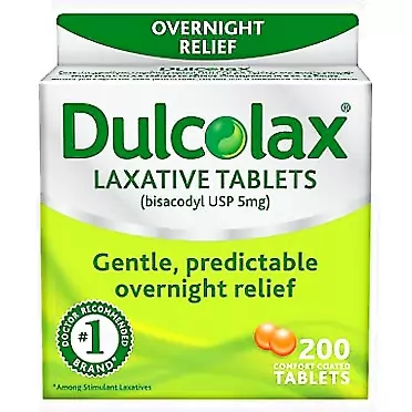 Dulcolax Laxative Tablets, 200 Count lgo vni%ehr