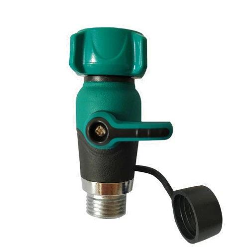 Zifoudvs Garden Hose Shut Off Valve 1 Way, Straight Garden Hose Splitter, Heavy Duty Zinc Alloy, 3/4-Inch Faucet/Hose Connector (UYG#04)