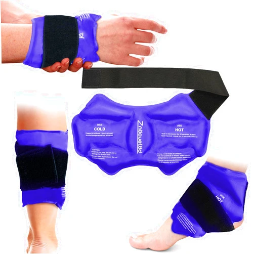 ZNÖCUETÖD Ankle Ice Pack Wrap for Swelling, Gel Wrist Foot Ice Packs for Injuires Reusable, Hot Cold Pack Compression for Pain Relief, Achilles Tendonitis, Plantar Fasciitis, Sprained,Surgery Recovery