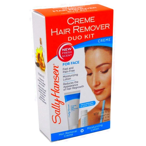 Sally Hansen Creme Hair Remover Duo Kit For Face (3 Pack)