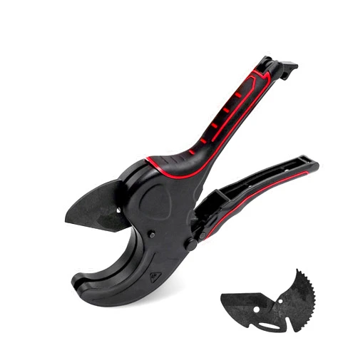 AZKEEGREY AGOOBO PVC Pipe Cutter, Up to 2-1/2 inch, Ratchet PVC Pipe Cutter SK5 Sharp Blades, Pipe Tube Cutter for PVC PPR PEX Plastic Hoses and Plumbing Pipe