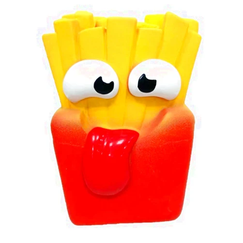 DoggyChewy Latex French Fries Dog Toy 5.1 inch