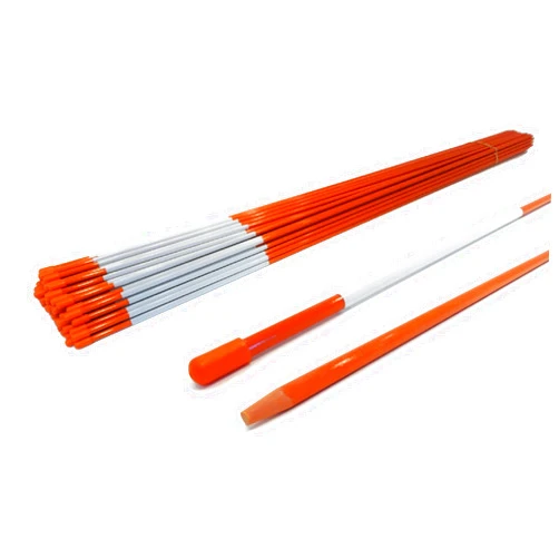 The ROP Shop Pack of 20 Driveway Markers, Rods, Stakes, Snow Poles, Orange Reflective Fiberglass, 48 inches, 5/16 inch