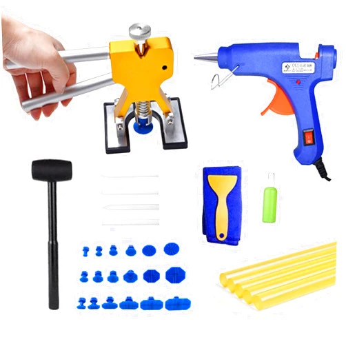 BxuxJar Dent Remover Tool for Car, Heavy Duty Paintless Dent Repair Kit Dent Lifter Car Dent Puller Kit for Car Large & Small Ding Hail Dent Removal (Dent Lifter)