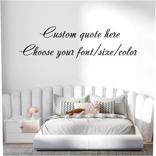 WeTheRunOk Custom Vinyl Wall Decal - Wall Saying Stickers - Custom Wall Decals Create Your Own Quotes - Custom Quote Wall Art - Quotes Decal for Home Bedroom