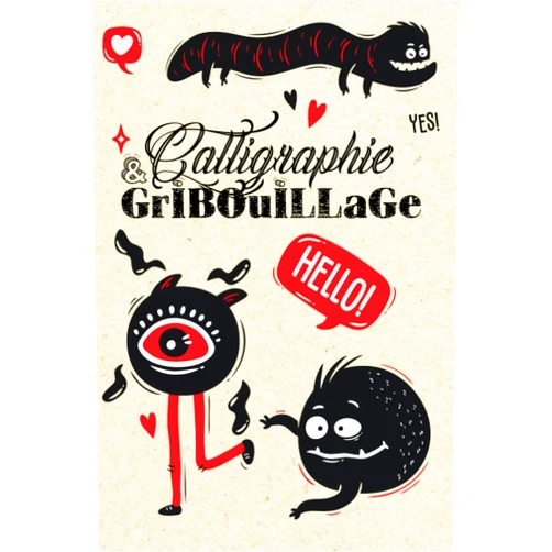 Calligraphie & Gribouillage: Carnet 100 pages pour notes et dessins, journal intime ou journal de voyage, etc.. (French Edition)