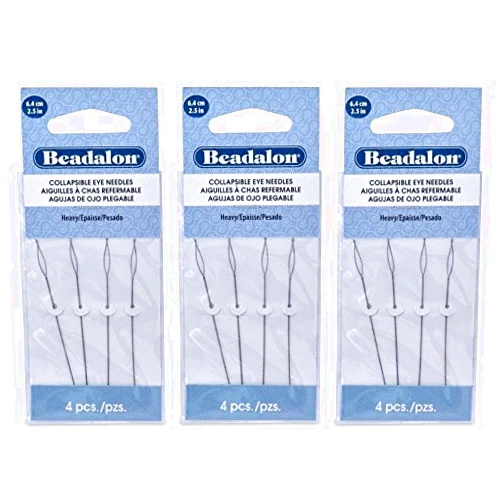 Beadalon 3 Packs - Beadalon Collapsible Eye Needles 2.5