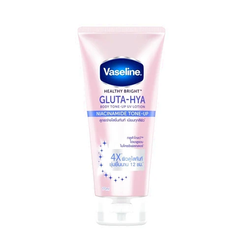Vaseline Healthy Bright Gluta Hya Body UV Lotion Niacinamide Tone Up 170 Ml. 4X Skin Looks Immediately Clear And Moisturized