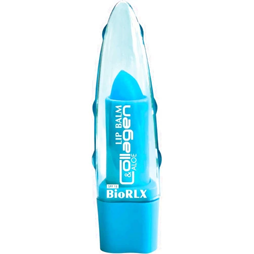 BioRLX Collagen & Aloe Vera Lip Balm - Advanced Anti-Aging Lip Care for Youthful and Hydrated Lips (Collagen, 0.12 Ounce (Pack of 1))