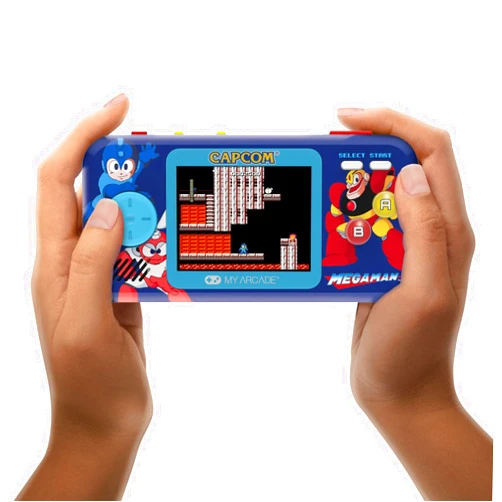 My Arcade Megaman Pocket Player Pro: Officially Licensed Capcom Handheld Video Game Console with 6 Games, 2.75