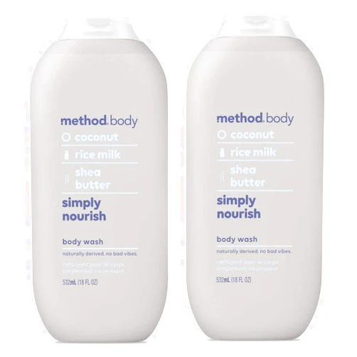Method Body Body Wash - Simply Nourish 18 FL OZ 532 ml - 2-PACK