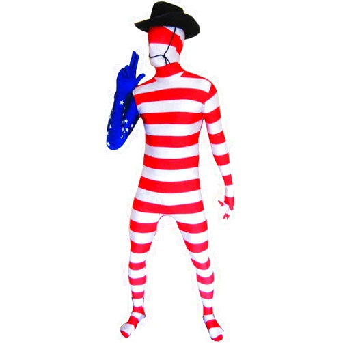 Morphsuits mens Usa Original Flag Fancy Dress Costume