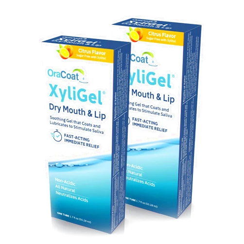 Orahealth USA, Inc. OraCoat XyliGel 2 PACK Soothing Dry Mouth Moisturizing Relief Gel with Xylitol, Sugar Free, for Dry Mouth, Stimulates Saliva Production, Non-Acidic, Daytime and Night Time Use Pack of 2