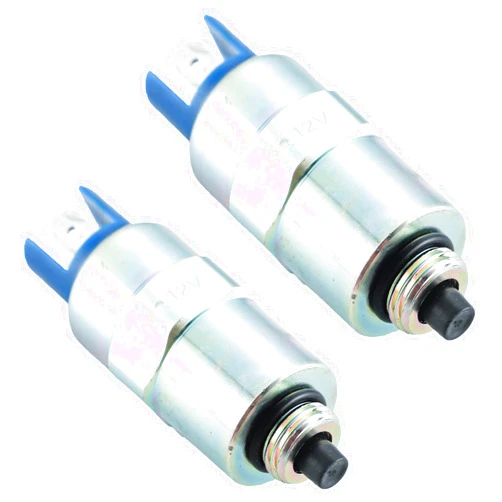 KD KISONIED 26420472 Fuel Shut Off Solenoid 28730179 7167-620C 7167-620D 7185-900T for Perkins 1000 Series Engine 1000 DPA DPS CAV LUCAS Stop Solenoid 12VDC (Pack of 2)