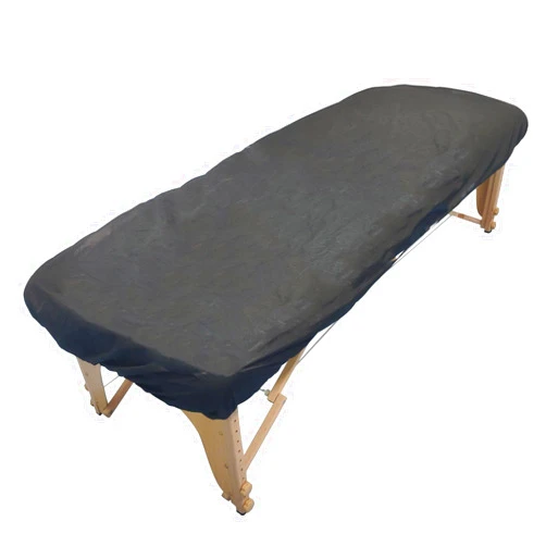 ZMDREAM Case of 100 Disposable Fitted Massage Table Sheets Bed Covers 82 x 35 inches Black