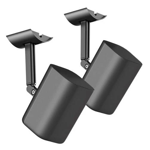 notiela Speaker Wall & Ceiling Mount for Roku Wireless Speakers Mount, Tilt and Swivel Adjustable Speaker Mount for Roku Speaker Wall Mounts with Hardware Kit,2 Pack-Black